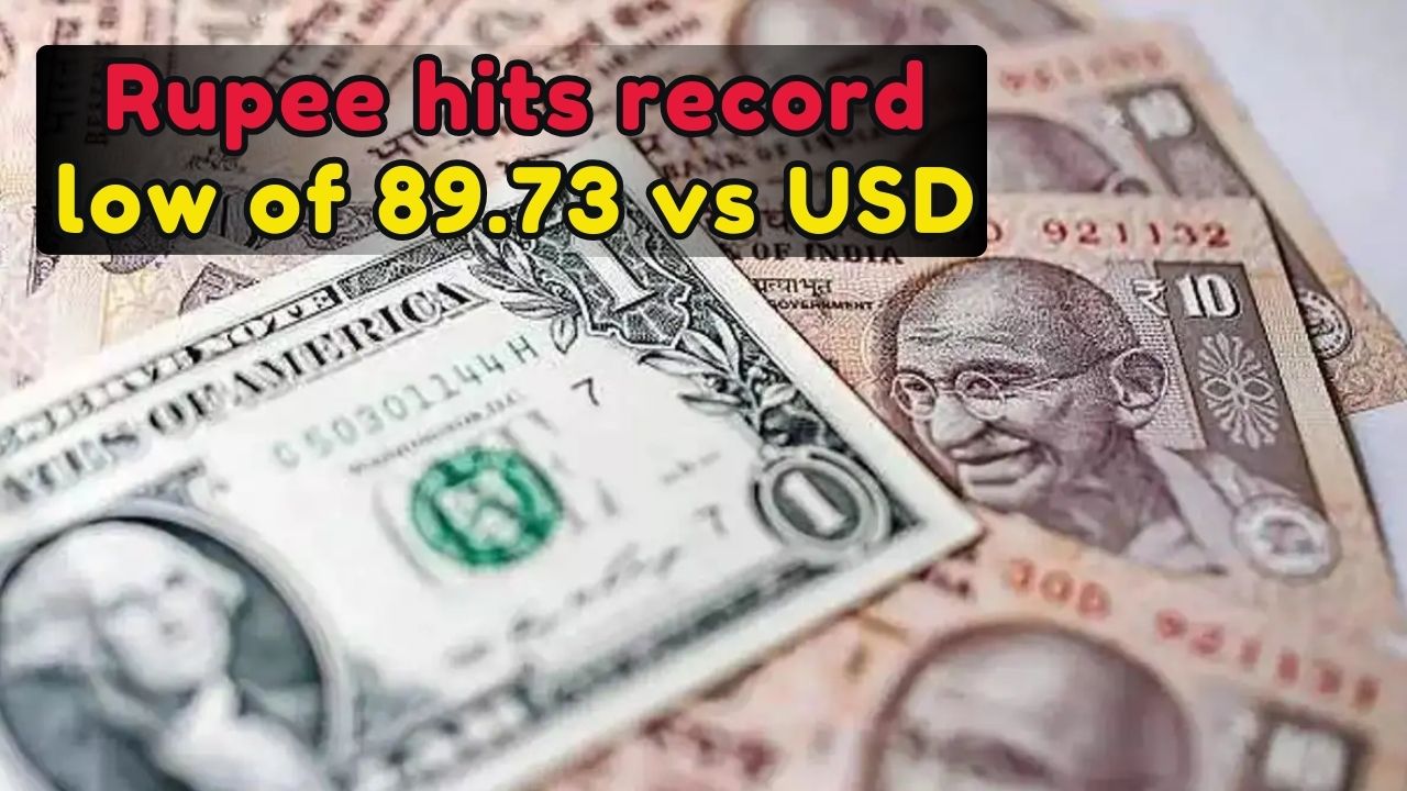 Indian Rupee Slides To New Record Low Of 89.73 Per US Dollar Amid Trade Deal Uncertainty