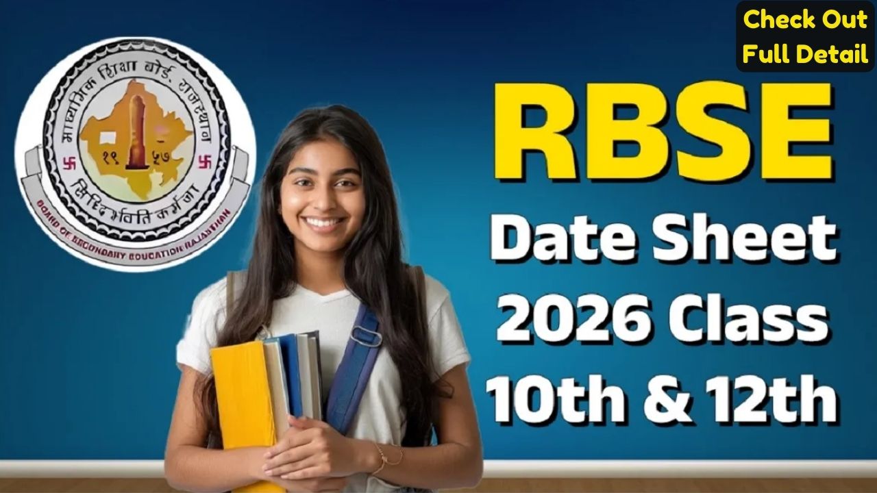 RBSE Board 2026 Exam Date Sheet Update for Class 10th and 12th Students in Rajasthan